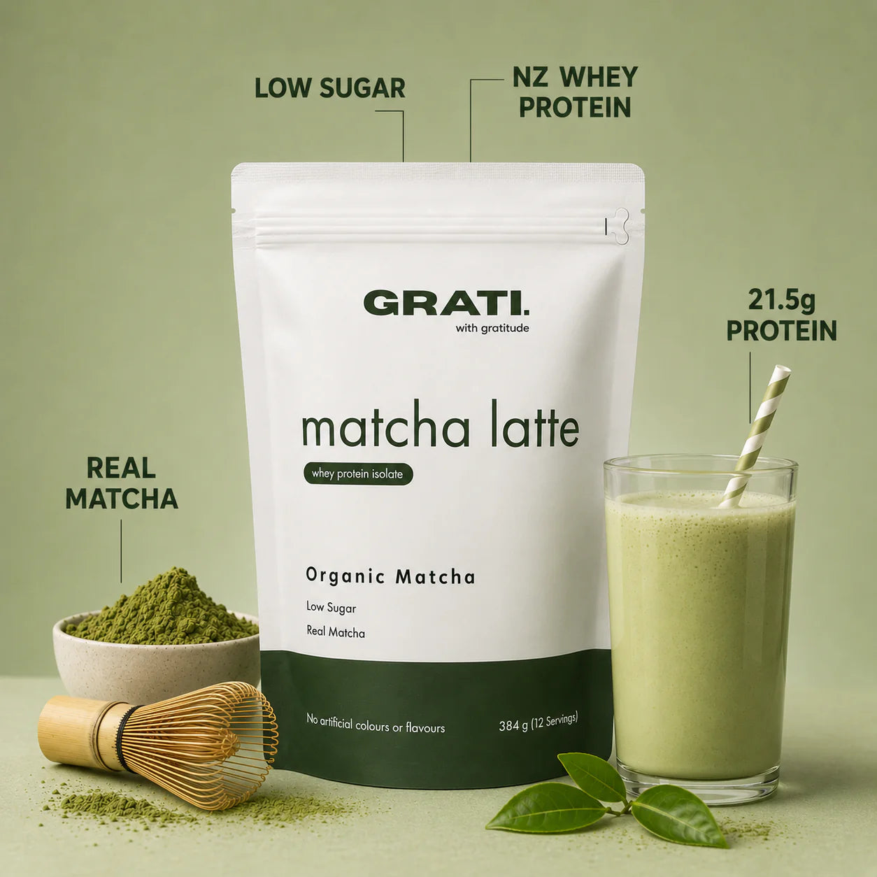 GRATI. Protein Matcha Latte